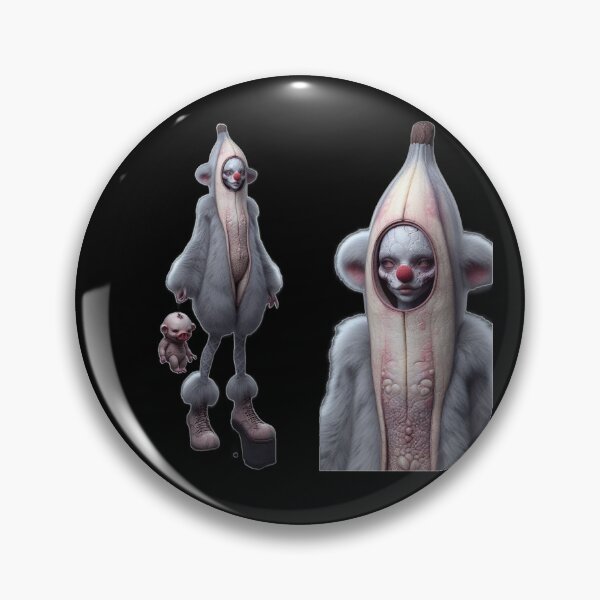 Item preview, Weirdcore Banana Suit Clown and Tiny Piglet designed and sold by LujziWorld.