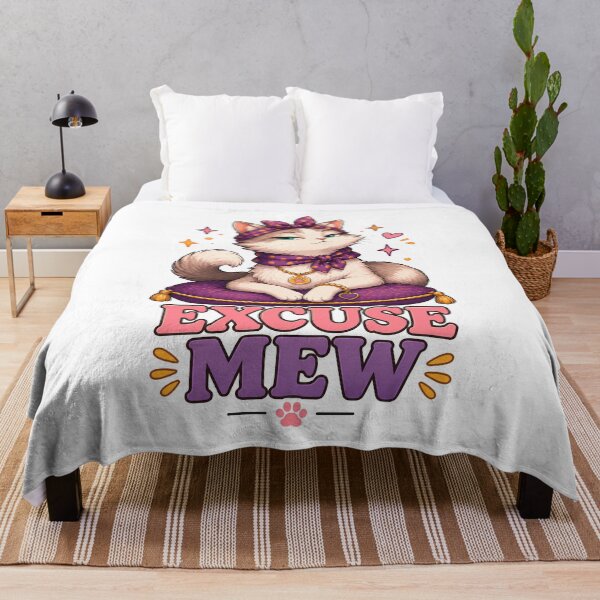 Item preview, Excuse Mew Funny Cat Sticker designed and sold by MoodCats.