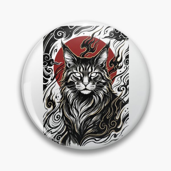 Item preview, Maine Coon Japanese Tattoo designed and sold by Irezumiya.
