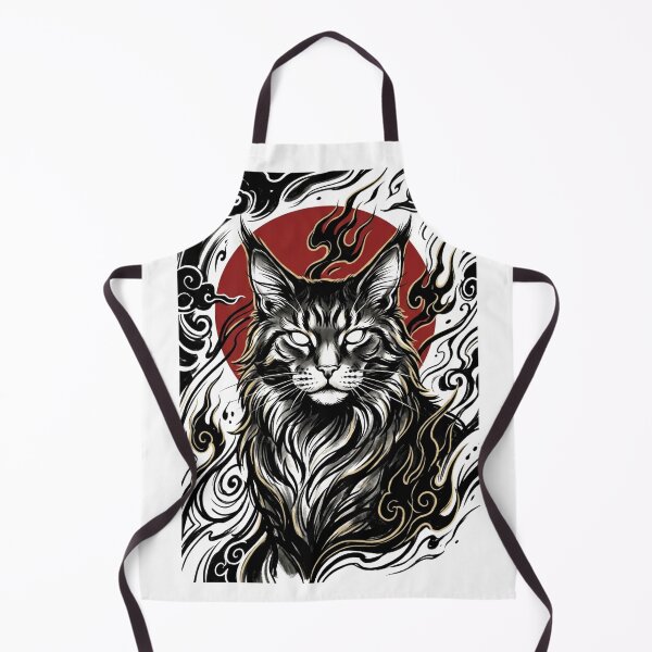 Item preview, Maine Coon Japanese Tattoo designed and sold by Irezumiya.