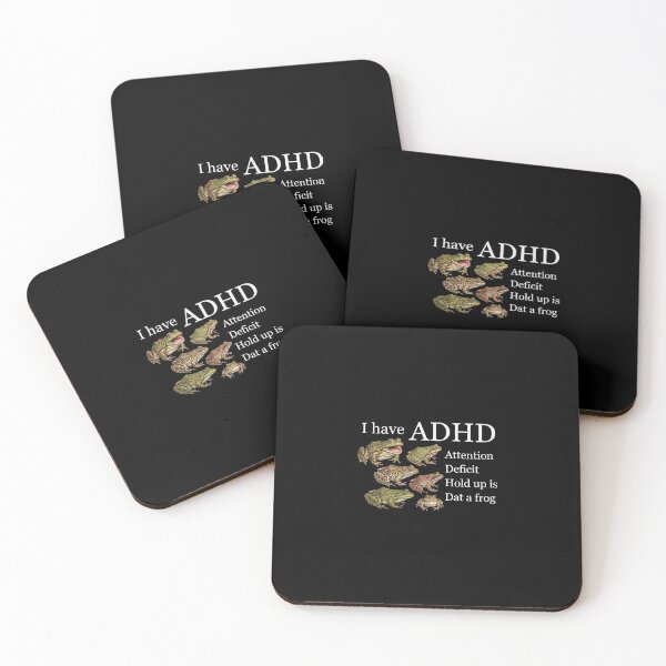 Item preview, I Have ADHD Funny Frog Graphic designed and sold by VortexdagoArt.