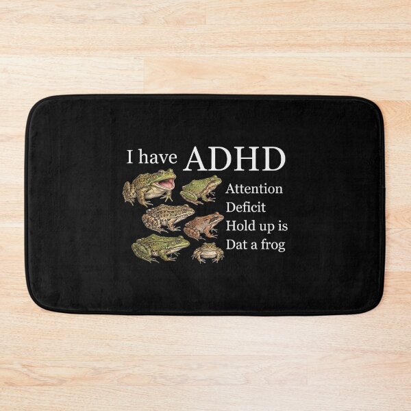 Item preview, I Have ADHD Funny Frog Graphic designed and sold by VortexdagoArt.