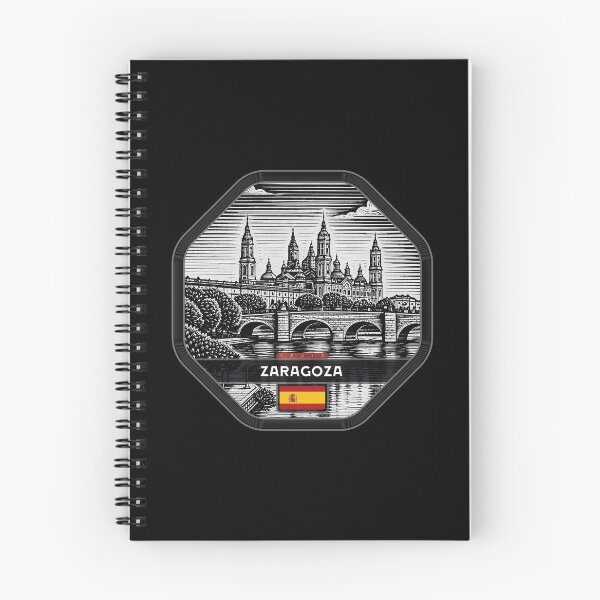 Item preview, Zaragoza Spain Linocut Style  designed and sold by Thistle-TShop.