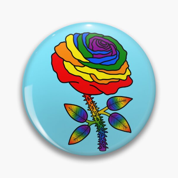 Item preview, Rainbow Thorny Rose designed and sold by ThatWeirdWerewolf .