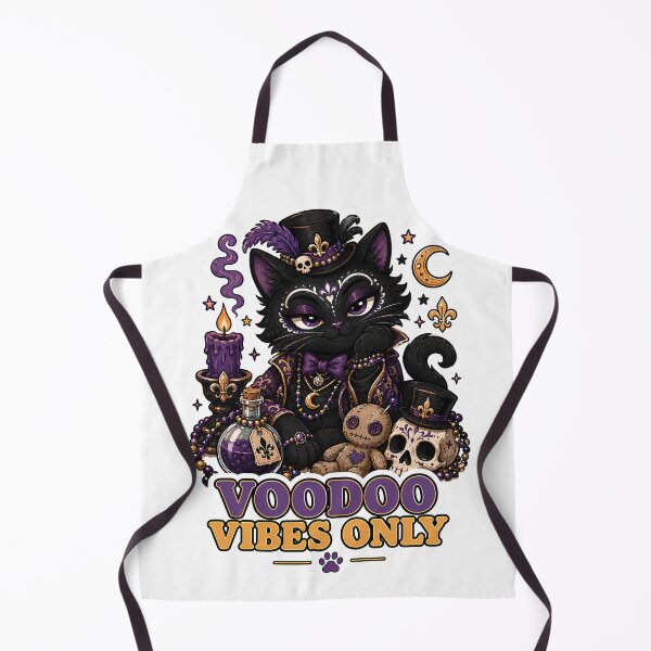 Item preview, Voodoo Vibes Only Spooky Black Cat Sticker designed and sold by MoodCats.