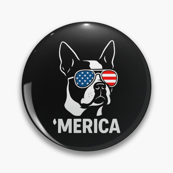 Item preview, Merica Boston Terrier American Flag Patriotic Dog Lover designed and sold by CleoJames.