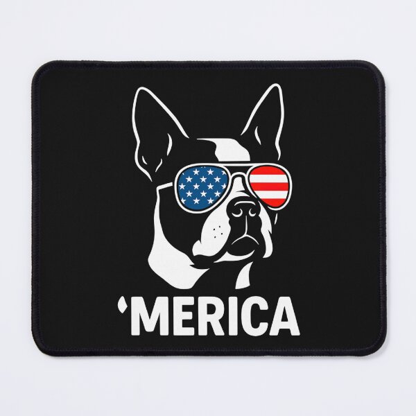 Item preview, Merica Boston Terrier American Flag Patriotic Dog Lover designed and sold by CleoJames.