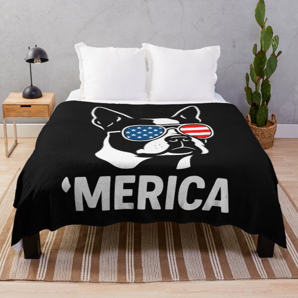 Item preview, Merica Boston Terrier American Flag Patriotic Dog Lover designed and sold by CleoJames.