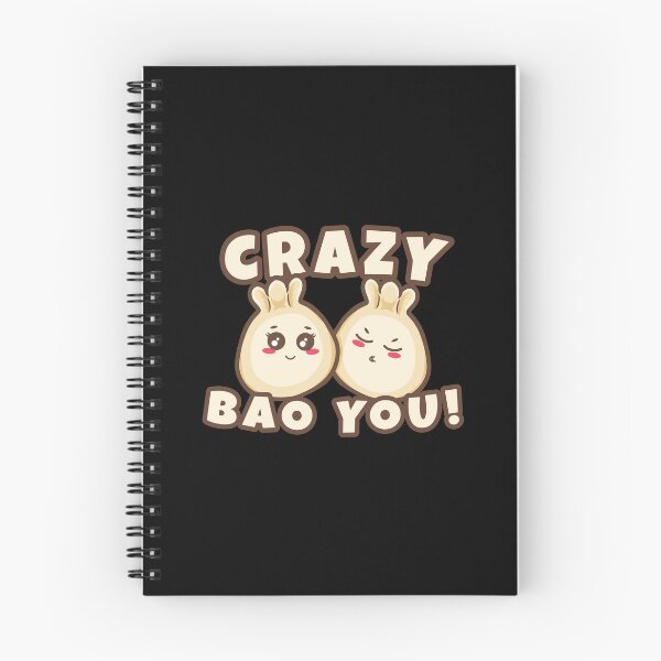 Item preview, Kissing bao buns cute couple “Crazy Bao you!”  designed and sold by messy-nessie.