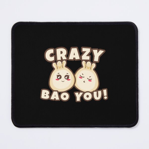 Item preview, Kissing bao buns cute couple “Crazy Bao you!”  designed and sold by messy-nessie.