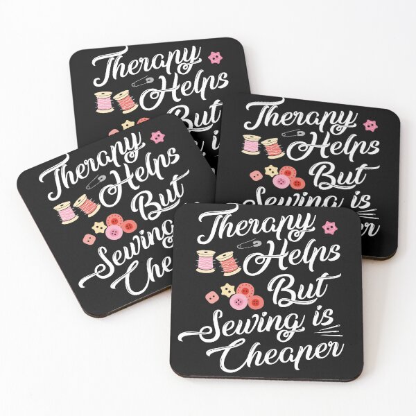 Item preview, Therapy Helps But Sewing Is Cheaper designed and sold by teeperfect.