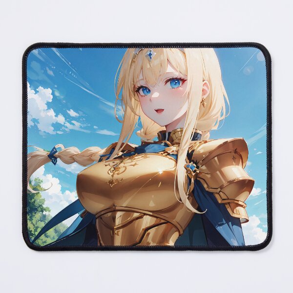 Item preview, Alice Zuberg Sword Art Online Golden Knight Sky Portrait designed and sold by justnickthings.