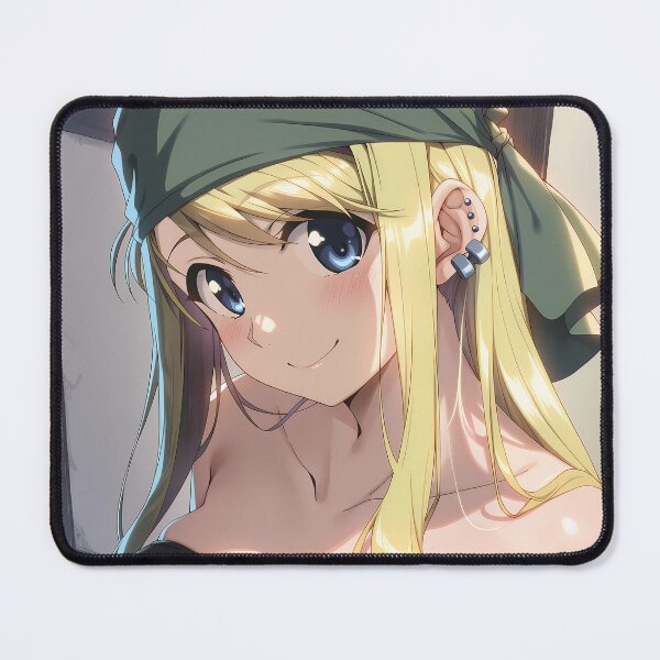 Item preview, Winry Rockbell Fullmetal Alchemist Green Bandana Closeup Charm designed and sold by justnickthings.