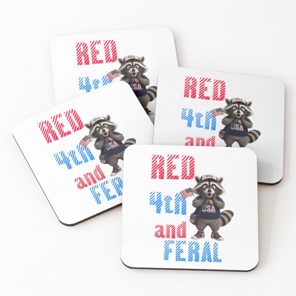 Item preview, Red White and Feral 4th of July  designed and sold by TheEndDesign.