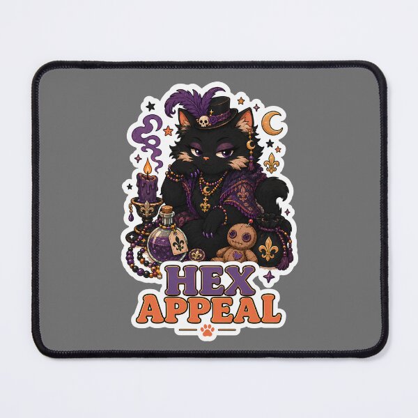 Item preview, Hex Appeal Witchy Black Cat Sticker designed and sold by MoodCats.