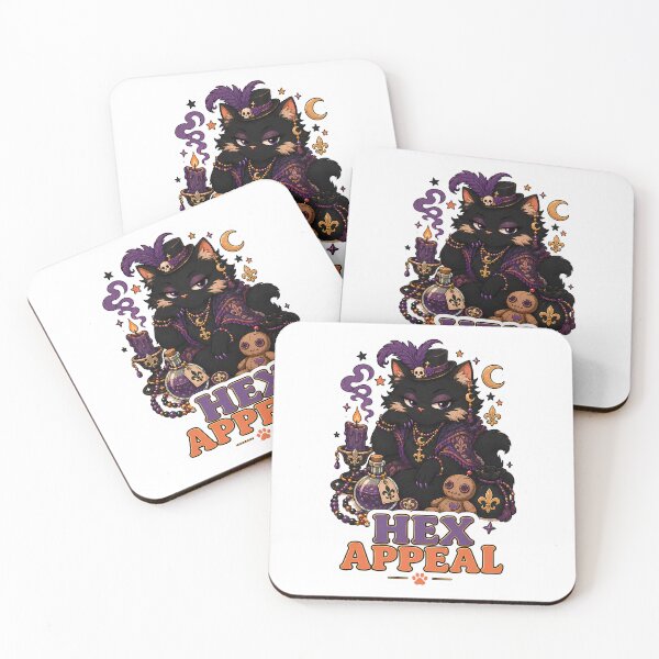 Item preview, Hex Appeal Witchy Black Cat Sticker designed and sold by MoodCats.