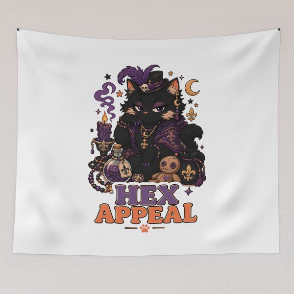 Item preview, Hex Appeal Witchy Black Cat Sticker designed and sold by MoodCats.