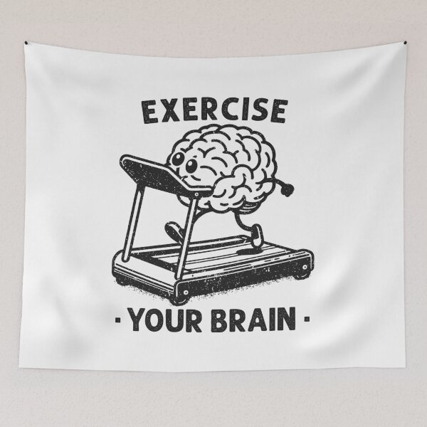Item preview, Exercise Your Brain - Exercising Brain Funny Saying designed and sold by agniaxelvano.