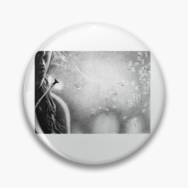 Item preview, "Whispers on the Wind | Dandelion Portrait Pencil Drawing" designed and sold by BoyanVBart.