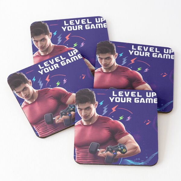 Item preview, Level Up Your Game Gamer Fitness Workout Art  designed and sold by maplesoulkiller.