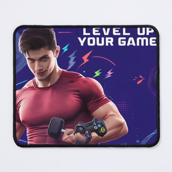 Item preview, Level Up Your Game Gamer Fitness Workout Art  designed and sold by maplesoulkiller.