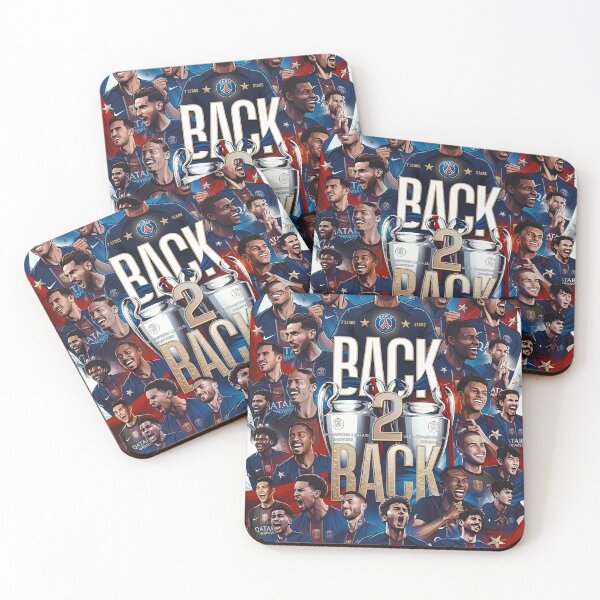 Item preview, PSG Back 2 Back UCL Champions Poster designed and sold by WillyRohi Art.