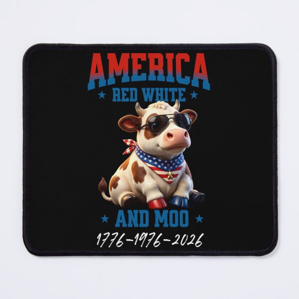 Item preview, Red White and Moo 4th of July  designed and sold by TheEndDesign.