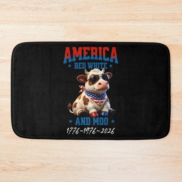 Item preview, Red White and Moo 4th of July  designed and sold by TheEndDesign.