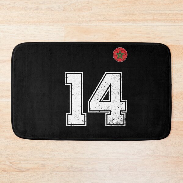 Item preview, Morocco Soccer Number 14 Vintage Sports Fan designed and sold by OliviaHayesArt.