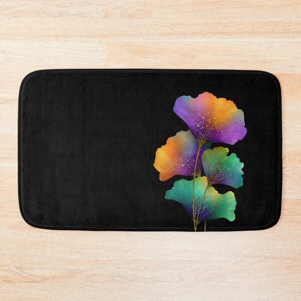 Item preview, Vibrant Rainbow Ginkgo Leaves Botanical Art designed and sold by colorful-white.