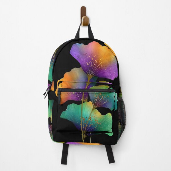 Item preview, Vibrant Rainbow Ginkgo Leaves Botanical Art designed and sold by colorful-white.