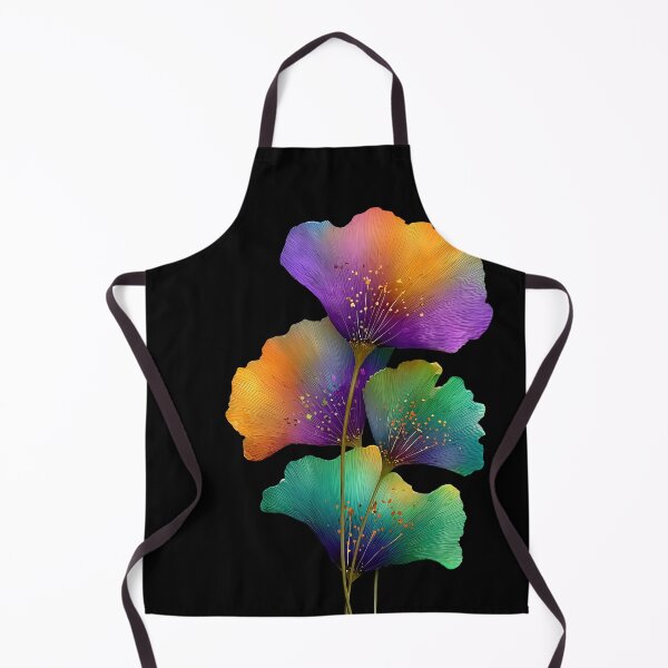 Item preview, Vibrant Rainbow Ginkgo Leaves Botanical Art designed and sold by colorful-white.