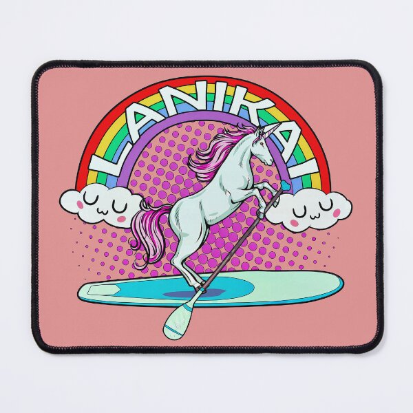 Item preview, Lanikai Beach Hawaii Rainbow Unicorn designed and sold by PastelWingg.