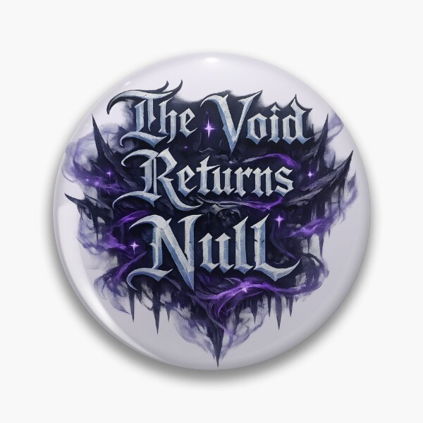 Item preview, The Void Returns Null – Gothic Fantasy Programmer Design designed and sold by Nerd Romance Café.