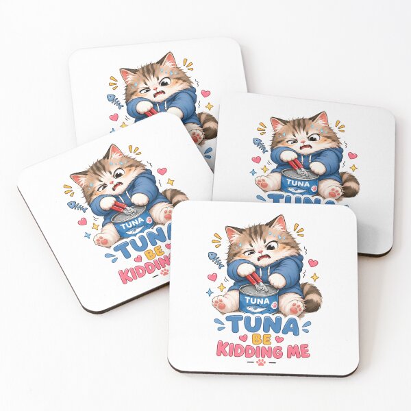 Item preview, Tuna Be Kidding Me Funny Cat Sticker designed and sold by MoodCats.