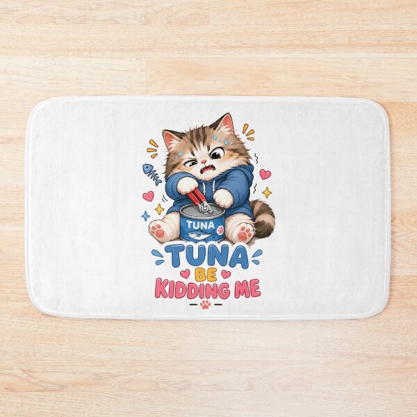 Item preview, Tuna Be Kidding Me Funny Cat Sticker designed and sold by MoodCats.