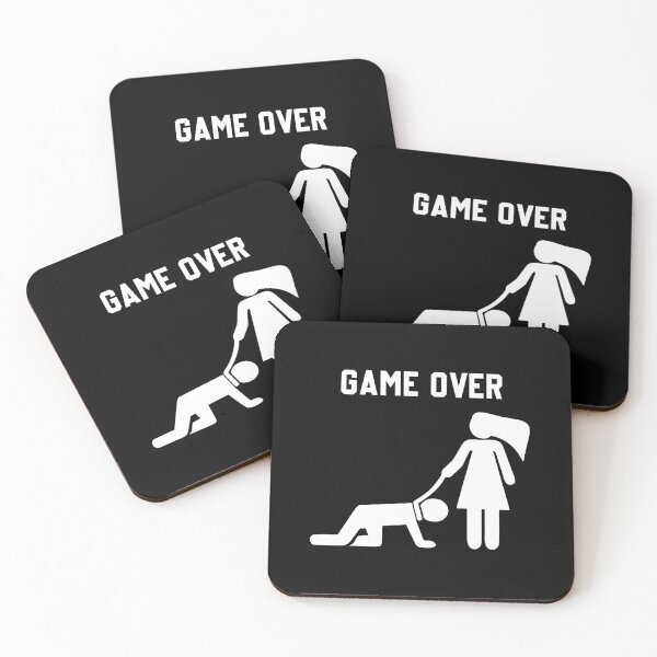Item preview, Game Over - Funny Bride Groom Bachelor Bachelorette Party Gift designed and sold by anerahilsya.