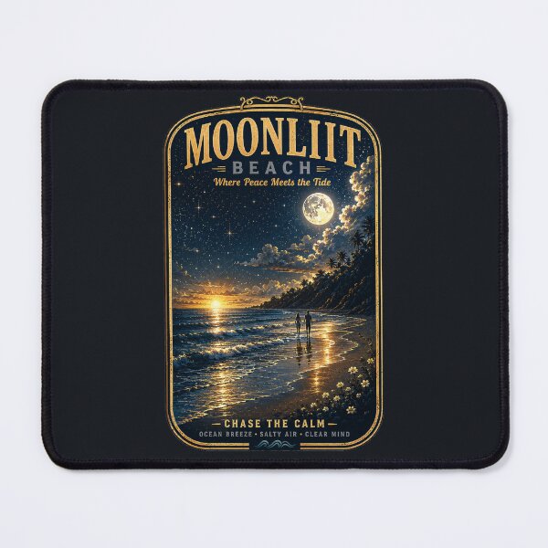 Item preview, Moonlit Beach — Chase the Calm designed and sold by Sanctum Icons.