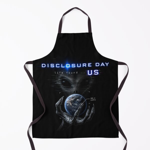 Item preview, Disclosure Day – Life Found... US | Alien Holding Earth Sci-Fi Glitch Design designed and sold by Extravanganzza.