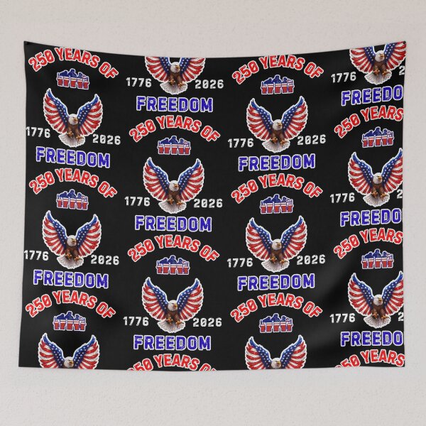 Item preview, Patriotic Eagle Soldier Tribute 250 Years Of Freedom designed and sold by WoodburyLake.