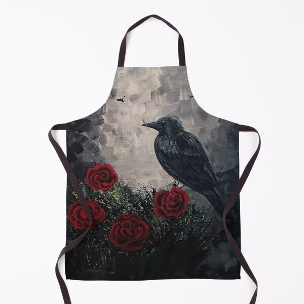 Item preview, Midnight Crow in Crimson Roses designed and sold by ArtistsAtticWI.