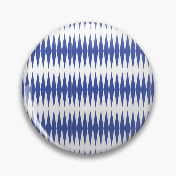 Item preview, Geometric Spike Pattern – Navy Blue Minimalist Ikat Abstract Mid Century Modern Print designed and sold by Zaya_art.