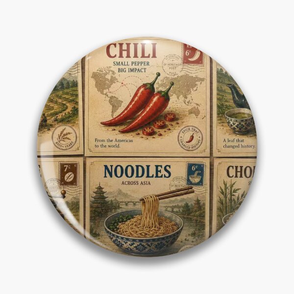 Item preview, Food Heritage Vintage Postcard Collection designed and sold by Easternpantry.