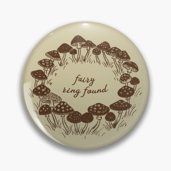 Item preview, Fairy Ring Found — Mushroom Circle Vintage Illustration | Cottagecore Goblincore Nature Sticker designed and sold by ArtofDari.