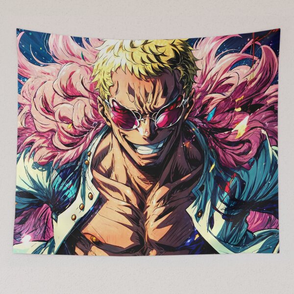 Item preview, Donquixote Doflamingo One Piece Neon Close Up Power designed and sold by MicaheHaffner.