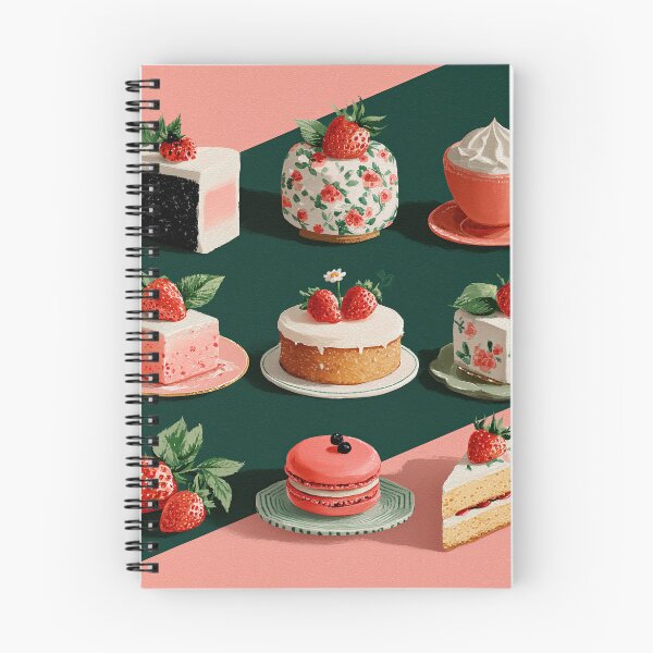 Item preview, Sweet Vintage Strawberry Desserts Aesthetic Illustration designed and sold by colorful-white.
