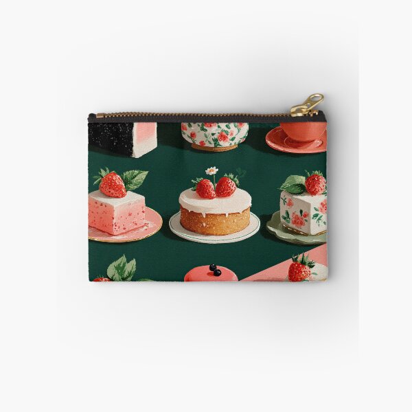 Item preview, Sweet Vintage Strawberry Desserts Aesthetic Illustration designed and sold by colorful-white.