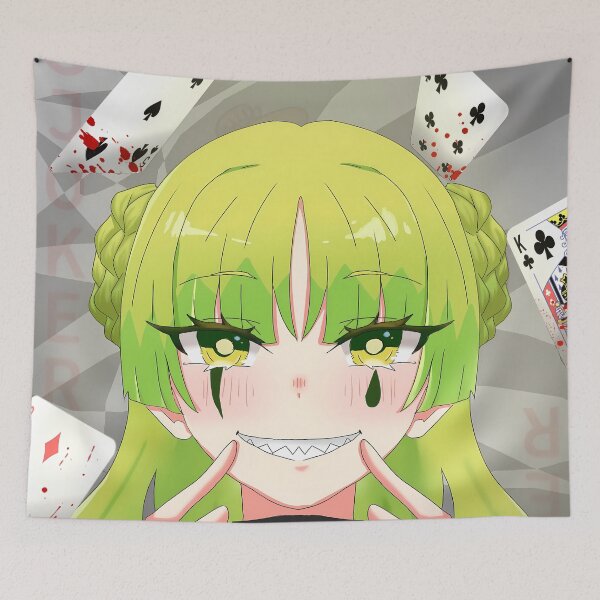 Item preview, Clara Valac Iruma kun Card Smile Green Hair Portrait designed and sold by MicaheHaffner.