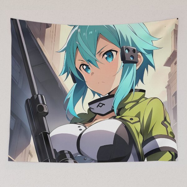 Item preview, Sinon Sword Art Online Calm City Portrait designed and sold by MicaheHaffner.
