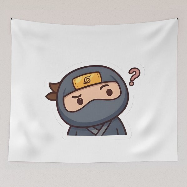 Item preview, Confused Chibi Ninja designed and sold by Alrazqa-.